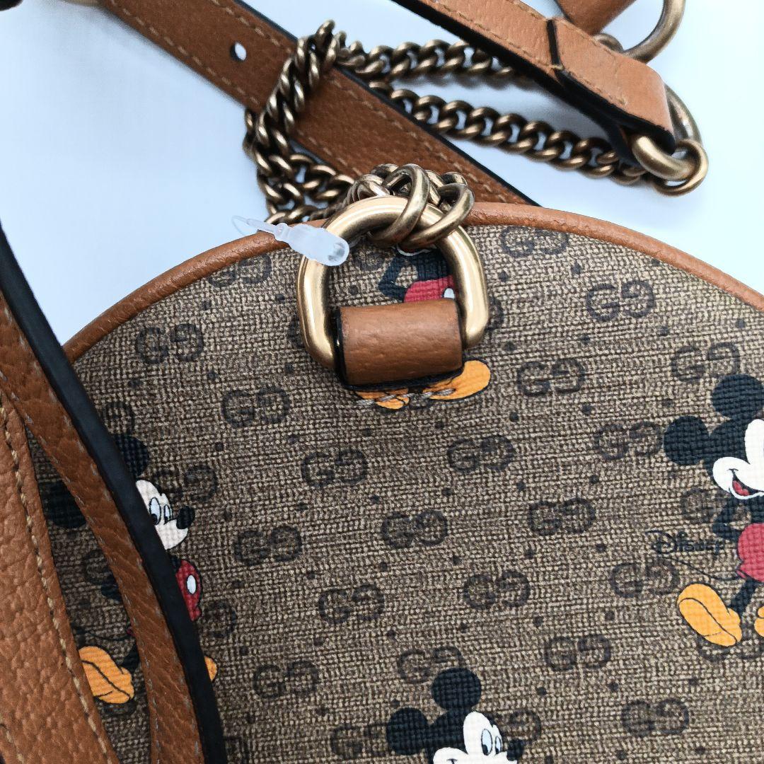 GUCCI ミッキーマウス ラウンドショルダーバッグ