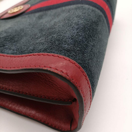 Gucci ショルダーバッグ ネイビー レッド