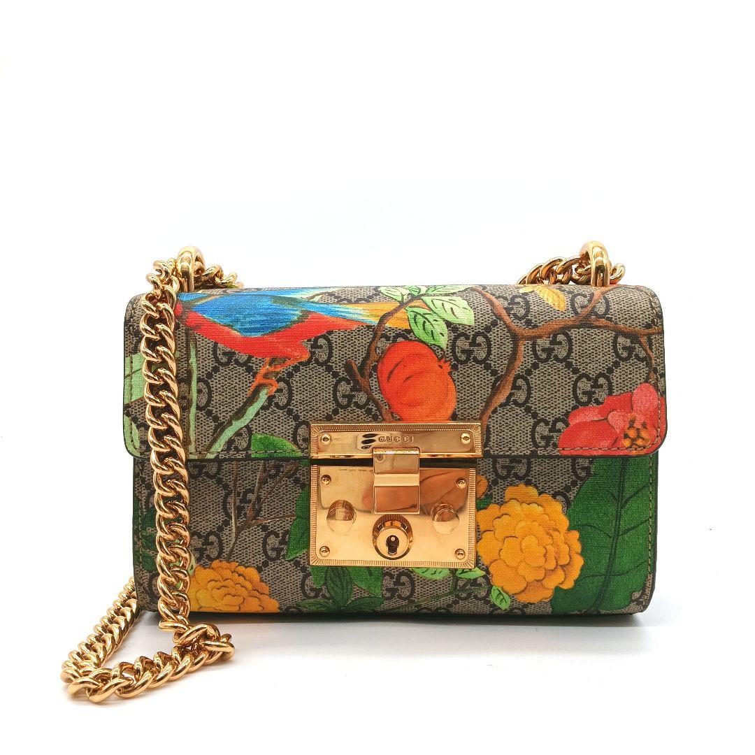 GUCCI 花柄ショルダーバッグ