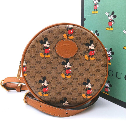 GUCCI ミッキーマウス ラウンドショルダーバッグ