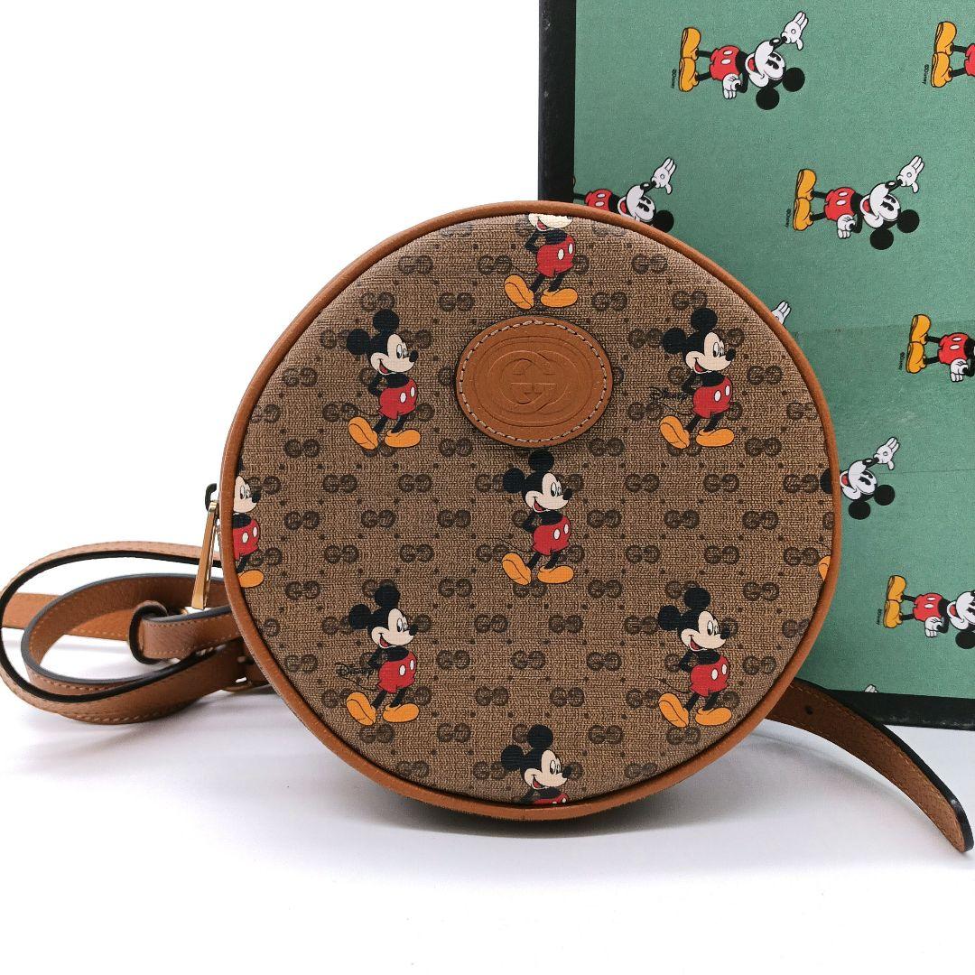 GUCCI ミッキーマウス ラウンドショルダーバッグ