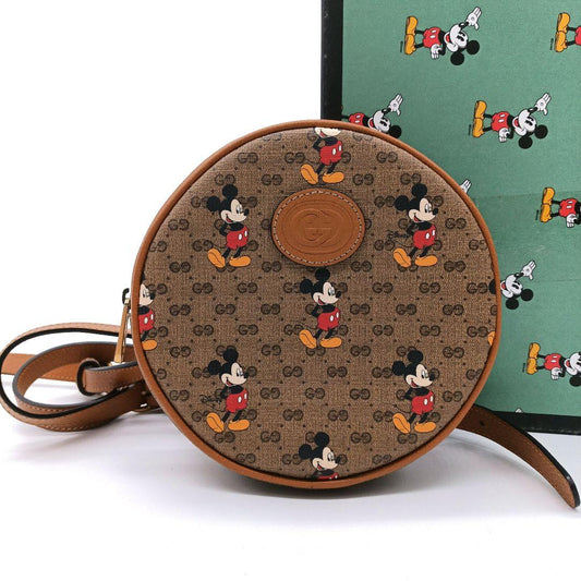 GUCCI ミッキーマウス ラウンドショルダーバッグ