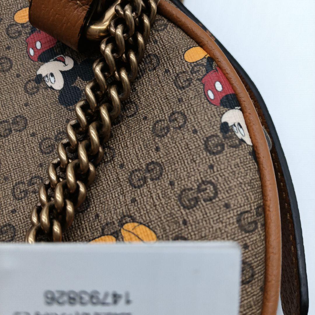 GUCCI ミッキーマウス ラウンドショルダーバッグ