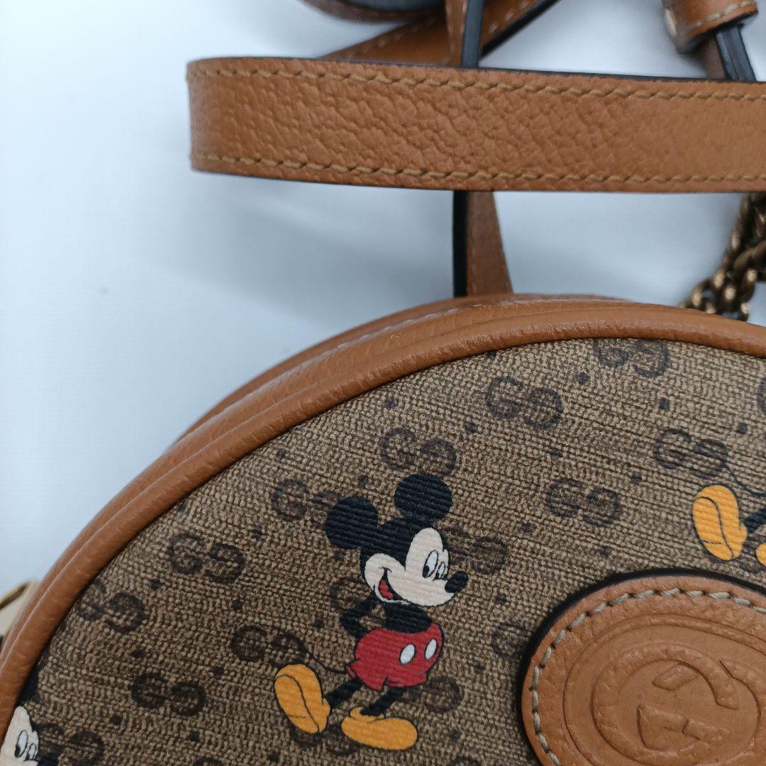 GUCCI ミッキーマウス ラウンドショルダーバッグ