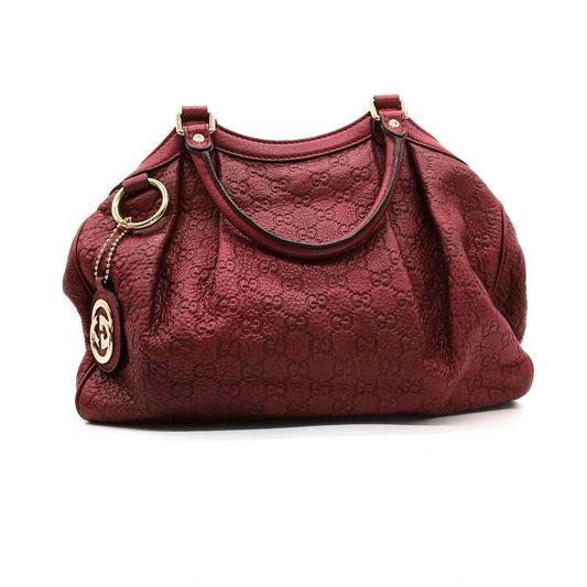 GUCCI ワインレッド ショルダーバッグ