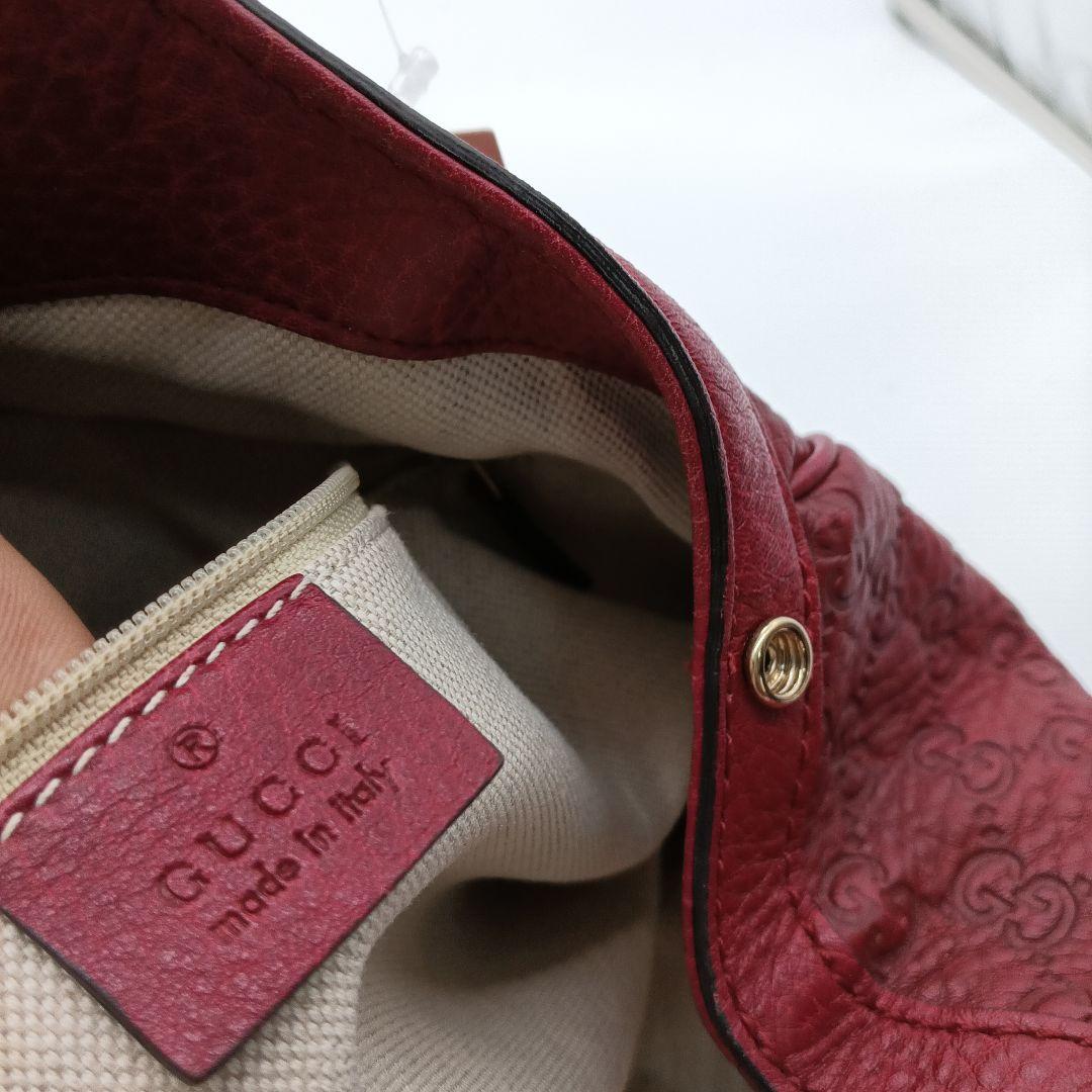 GUCCI ワインレッド ショルダーバッグ