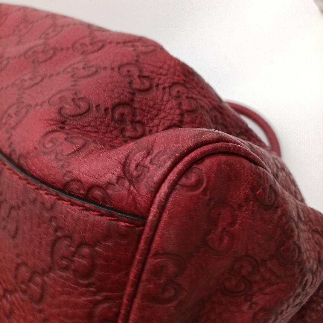 GUCCI ワインレッド ショルダーバッグ