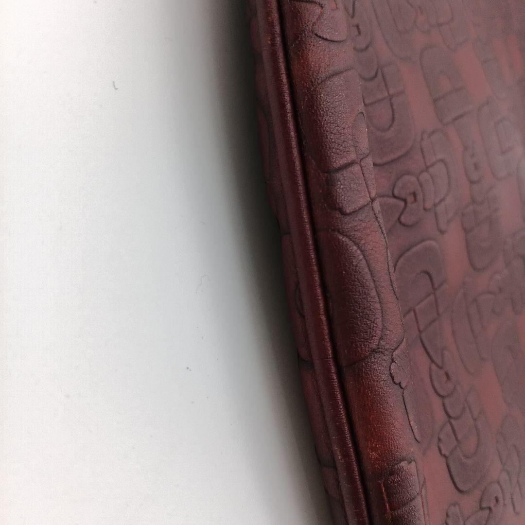 GUCCI ボルドー レザー ショルダーバッグ ゴールド金具