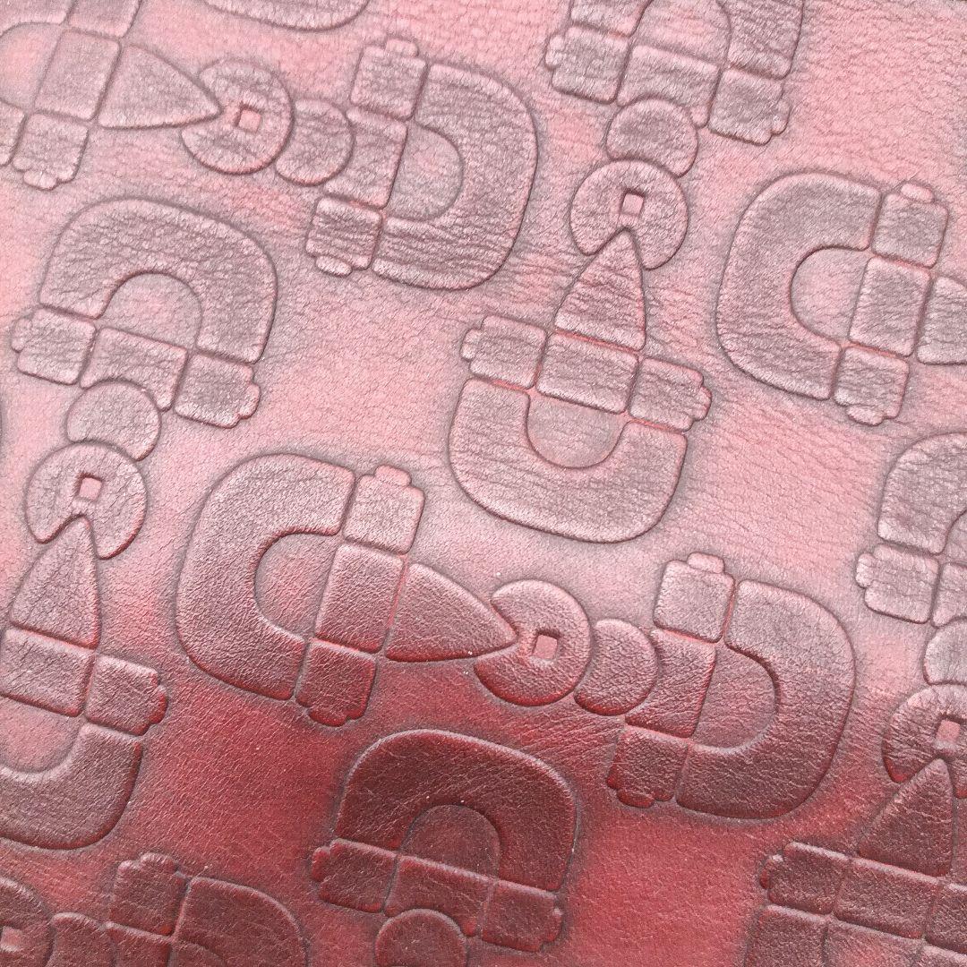 GUCCI ボルドー レザー ショルダーバッグ ゴールド金具