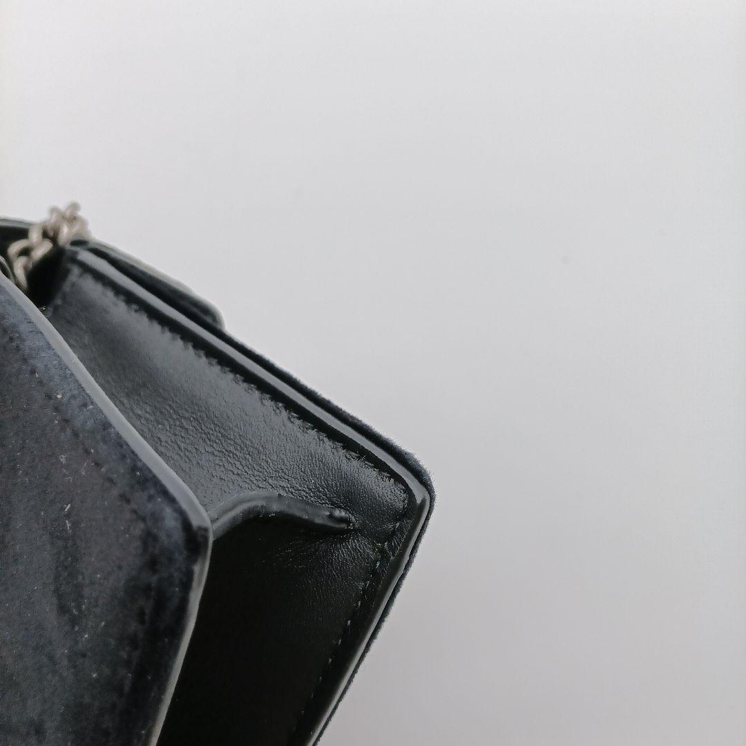 GUCCI ブラック スエード クラッチバッグ
