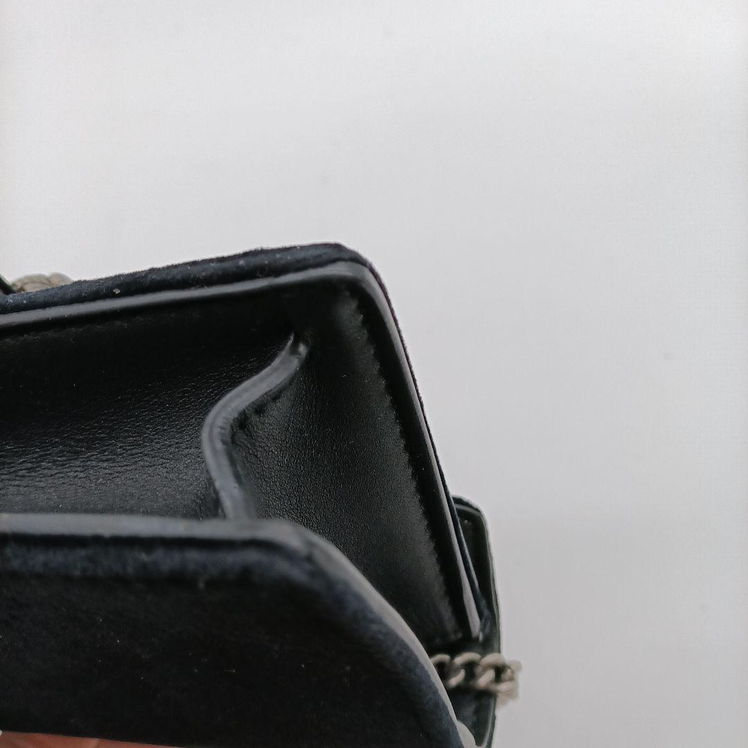 GUCCI ブラック スエード クラッチバッグ