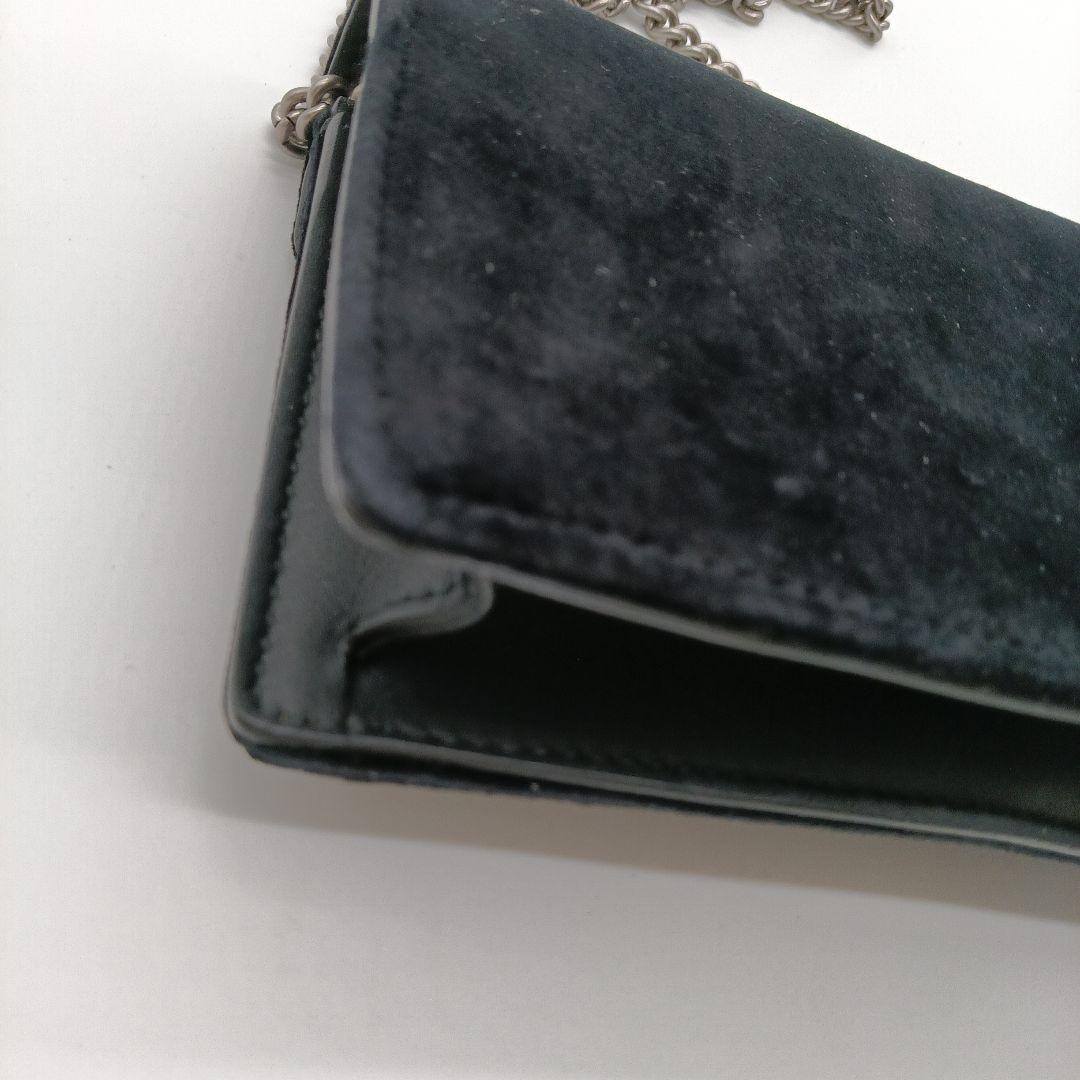 GUCCI ブラック スエード クラッチバッグ