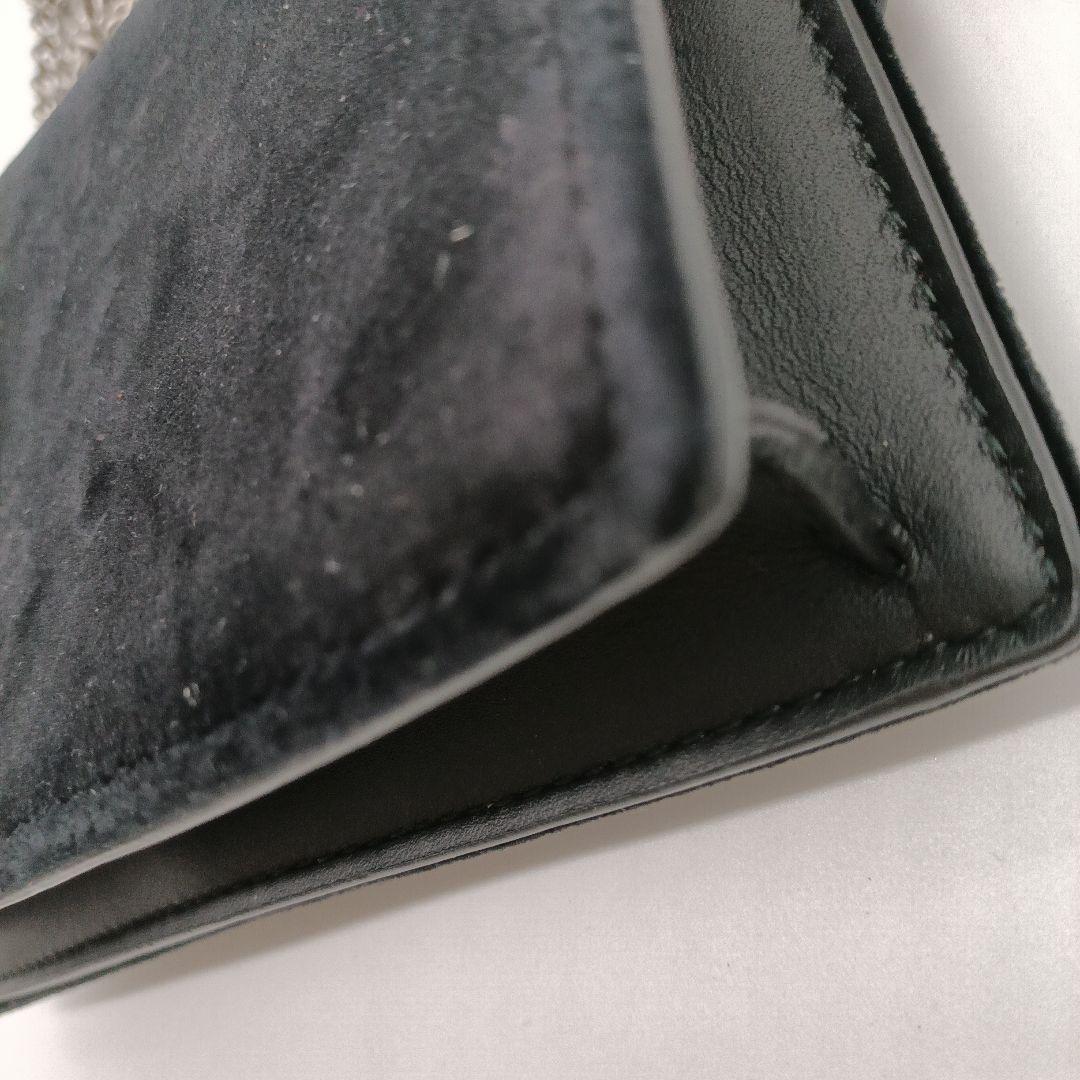 GUCCI ブラック スエード クラッチバッグ