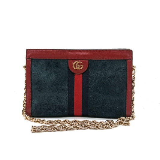 Gucci ショルダーバッグ ネイビー レッド