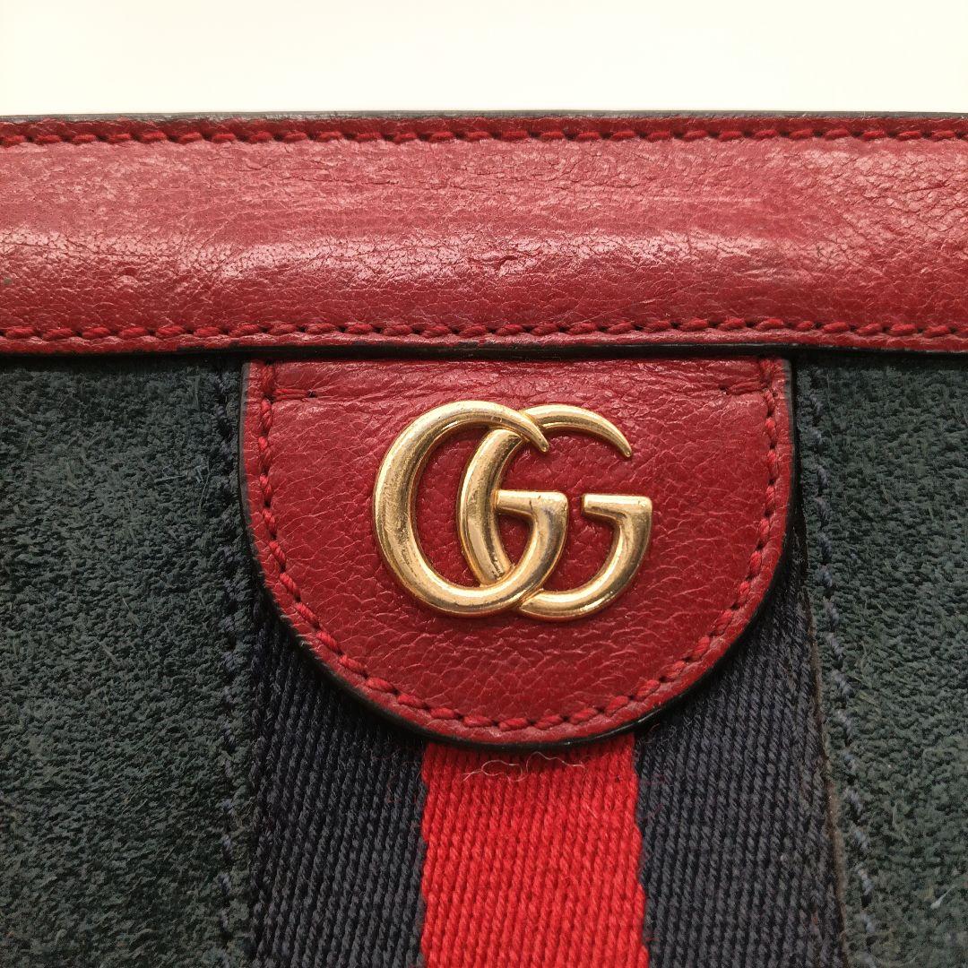 Gucci ショルダーバッグ ネイビー レッド
