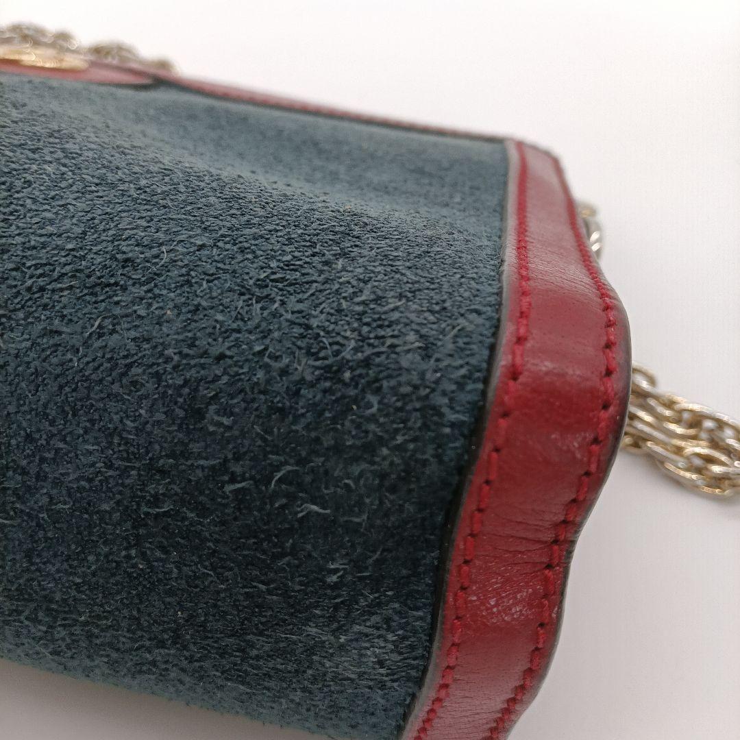 Gucci ショルダーバッグ ネイビー レッド