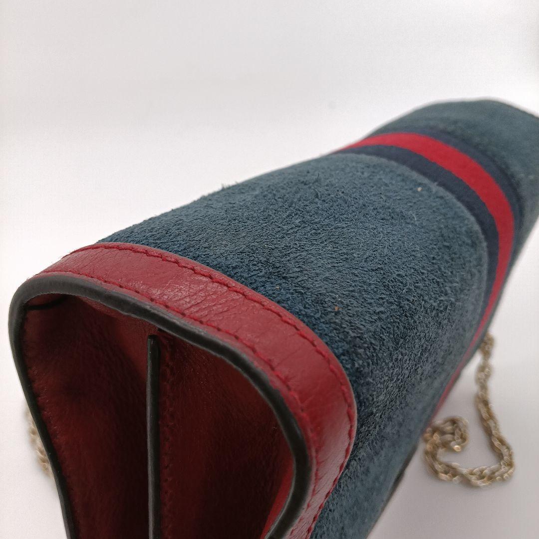 Gucci ショルダーバッグ ネイビー レッド