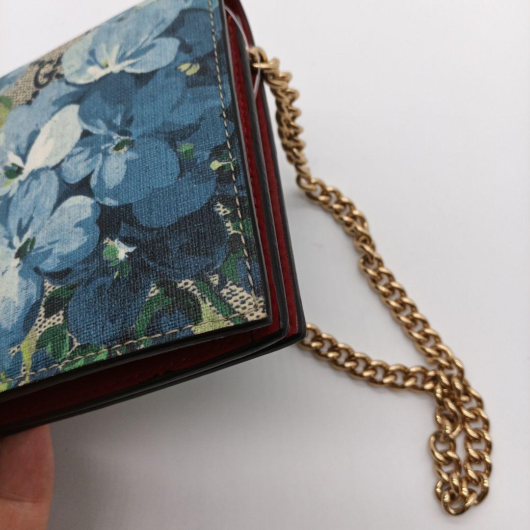 GUCCI 花柄 ショルダーバッグ キャンバス