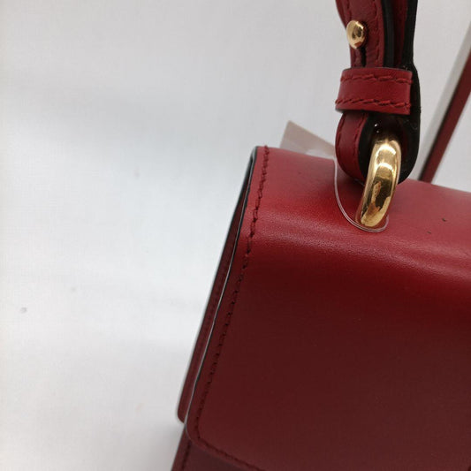 GUCCI レザー 赤　ショルダーバッグ